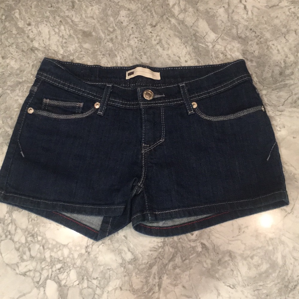 Levi’s Dark Denim Jean Shorts